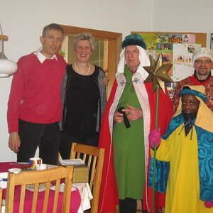 Besuch einer Familie
